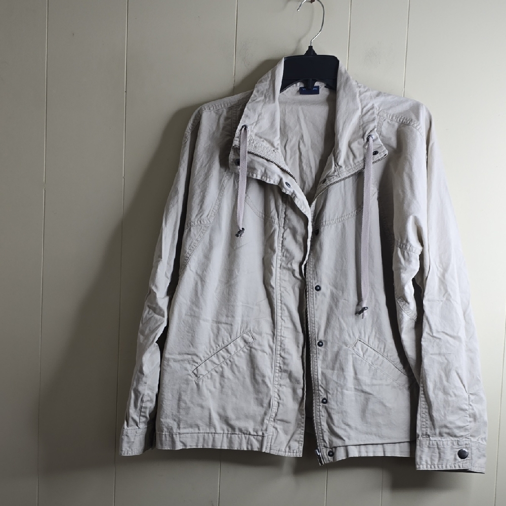 Women's Taupe Light Zip Up Jacket Large Westbound
